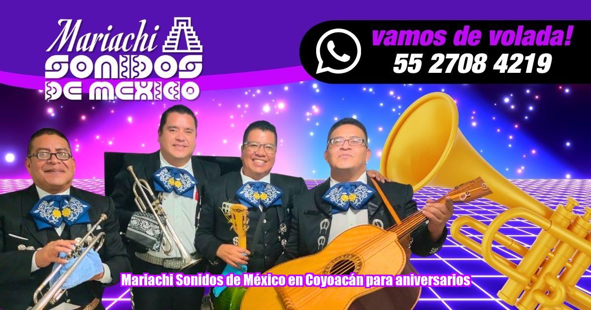 En Coyoacán, Mariachi Sonidos de México ofrece la máxima calidad musical para tus aniversarios. Haz de tu evento una experiencia única e inolvidable.