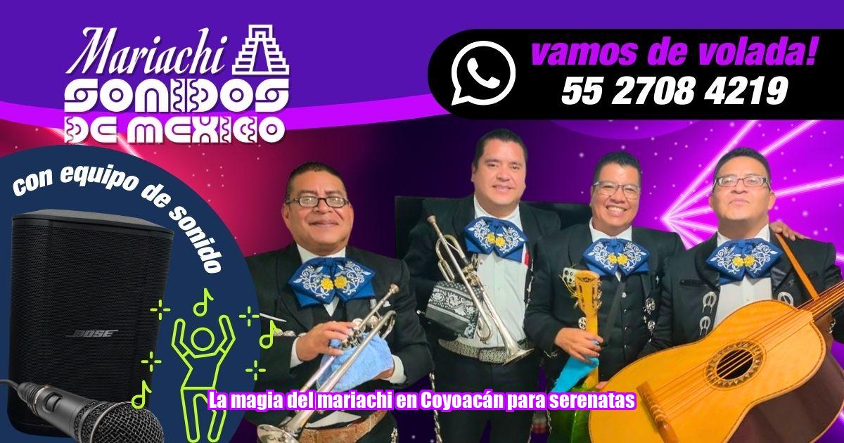 Haz que tus serenatas en Coyoacán sea un recuerdo imborrable con la música excepcional de Mariachi Sonidos de México.