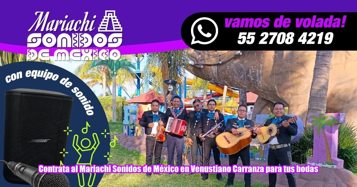 Con Mariachi Sonidos de México, cada bodas en Venustiano Carranza se convierte en una celebración mágica llena de sentimiento y tradición.