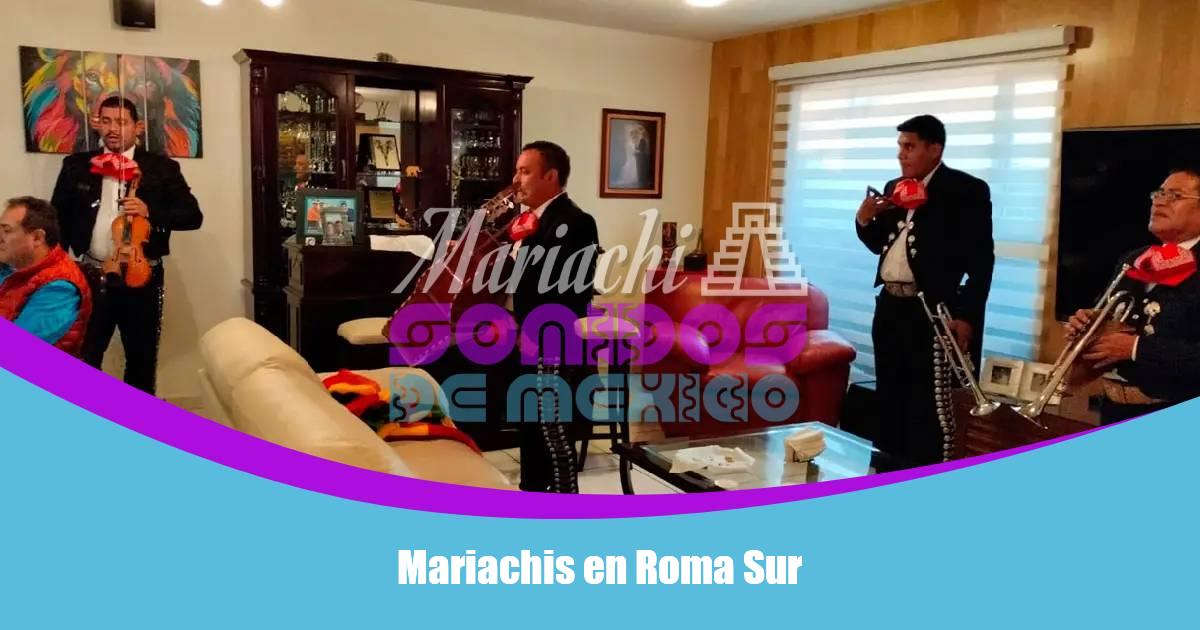 Mariachis en Roma Sur